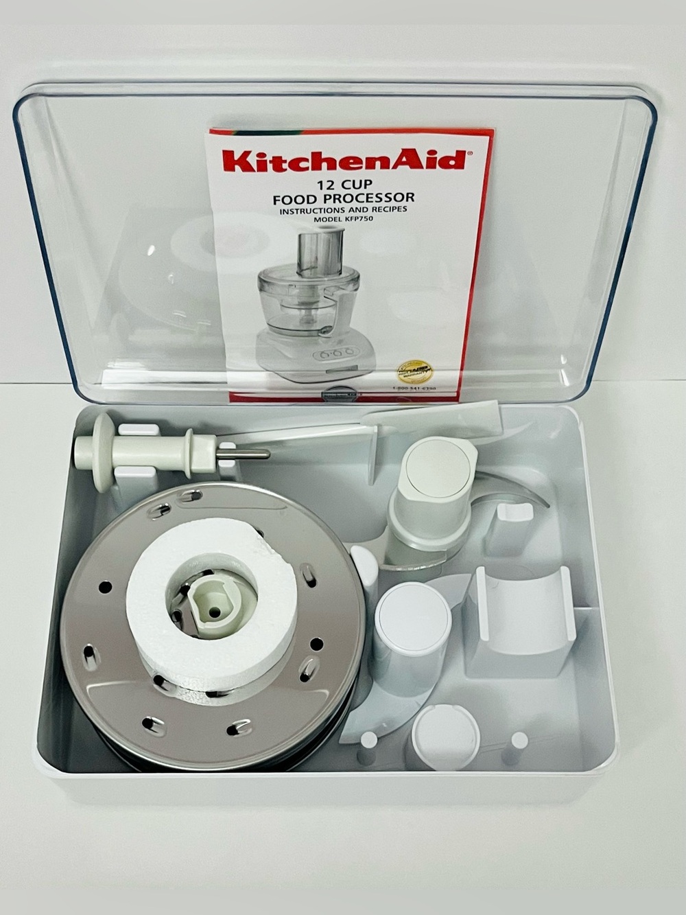 KitchenAid Food Processor Accessory Storage Case & Parts  COMPLETE!